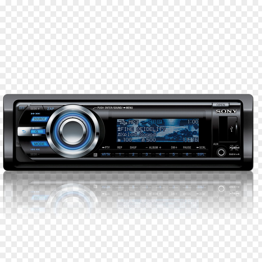 Sony CD Player Vehicle Audio Compact Disc Compressed Optical Xplod PNG