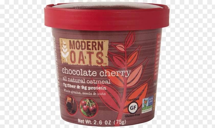 Cherry Chocolate Porridge Oatmeal Rolled Oats Whole Grain PNG