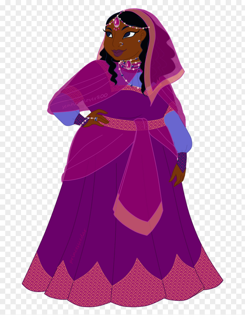 Zia Gown Robe Costume Design PNG