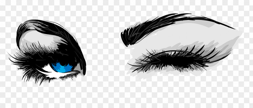 Eye Eyelash Wink Woman PNG