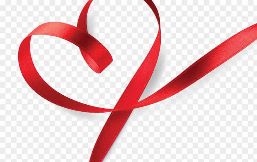 Ribbon Red American Heart Association Awareness PNG