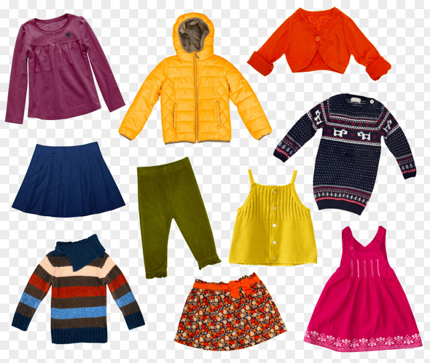 Children Fall And Winter Clothes Childrens Clothing Stock Photography PNG