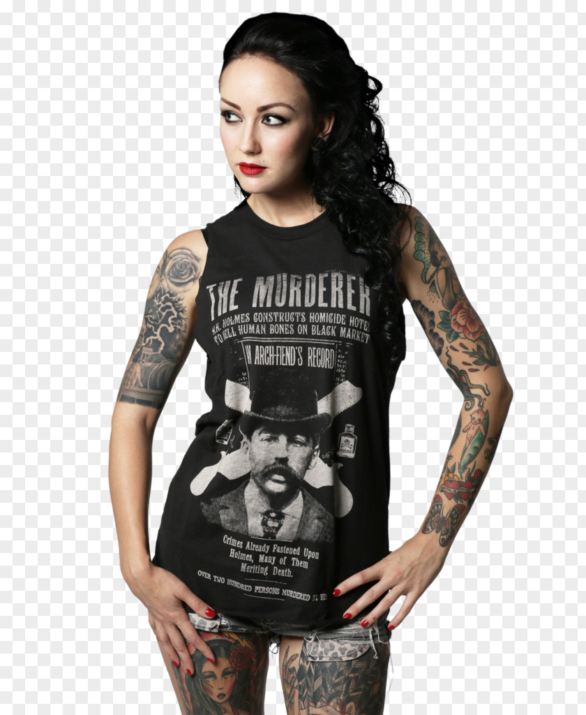 T-shirt H. Holmes: America's First Serial Killer Murder YouTube PNG