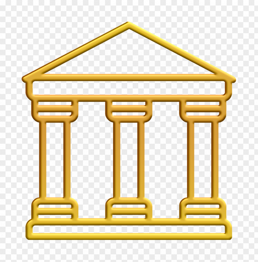 Yellow Museum Icon PNG