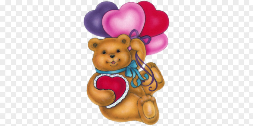 Bear Valentine's Day Love Clip Art PNG