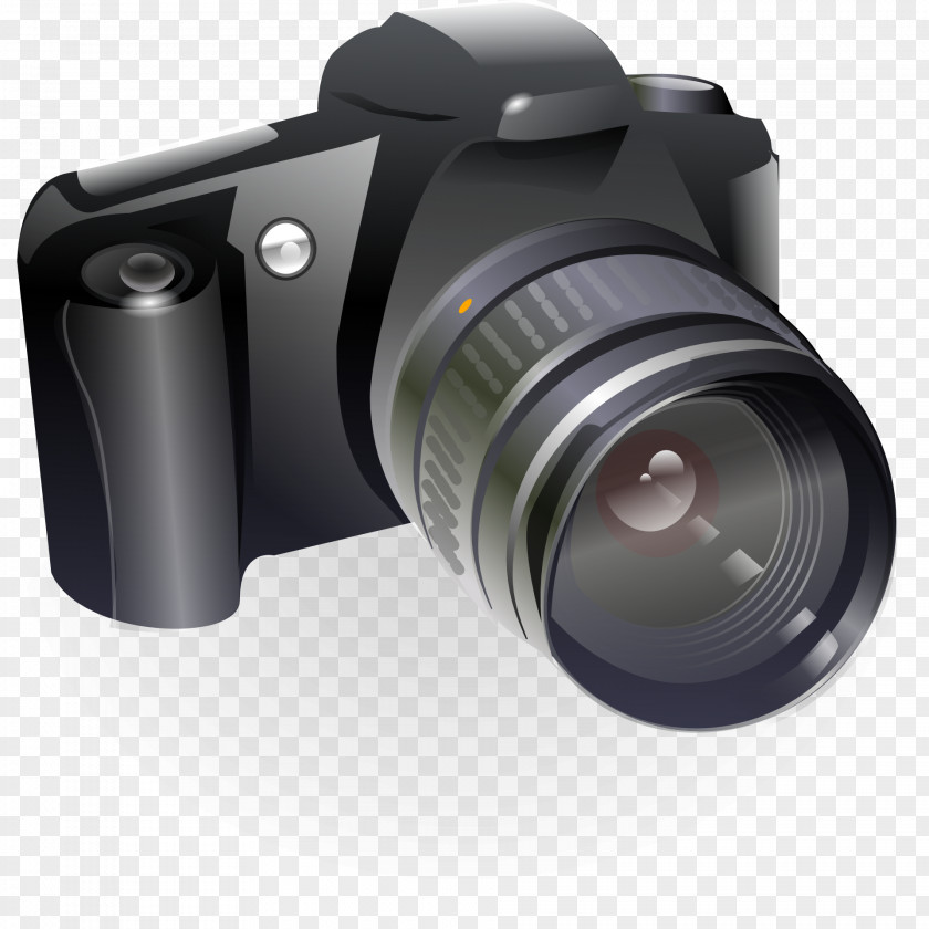 Camera Photographic Film Digital SLR Clip Art Single-lens Reflex PNG