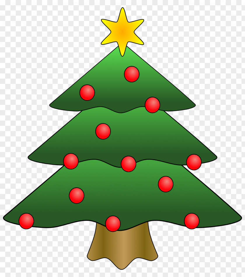 Picture Of Evergreen Tree Santa Claus Christmas Clip Art PNG