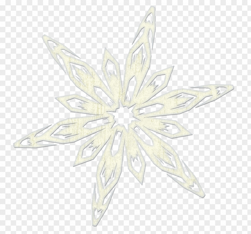 Snowflake Image Symmetry White Body Piercing Jewellery Pattern PNG
