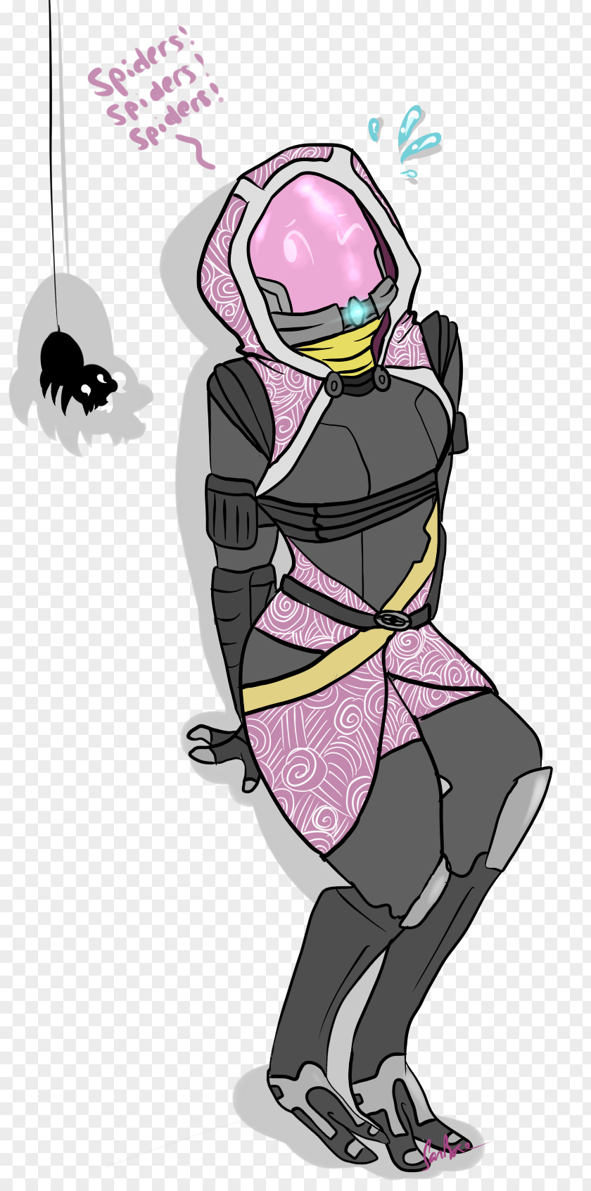 Tali Mass Effect Tali'Zorah .by BioWare Fan Art PNG