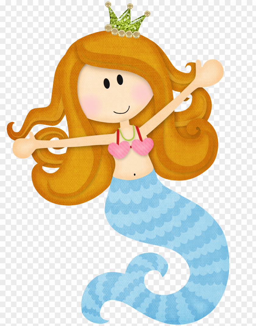 Under The Sea Mermaid Paper Cartoon Clip Art PNG