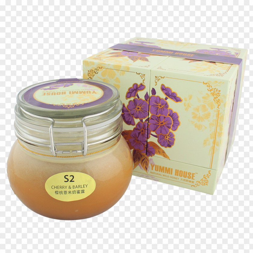 Bees Gather Honey Cream Milk Wax PNG