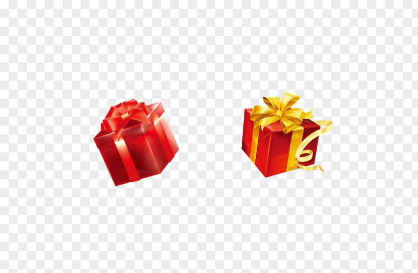 Gift Decoration Flying Material Element Box Icon PNG