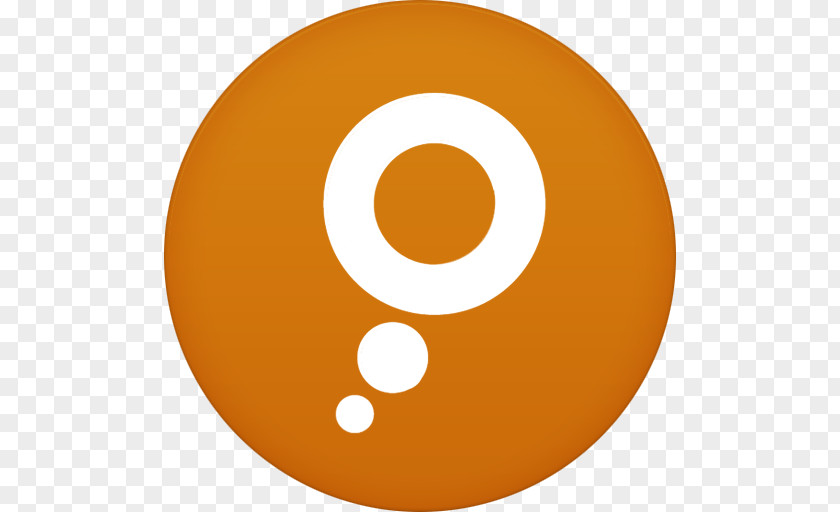 Meebo Symbol Yellow Orange Circle PNG