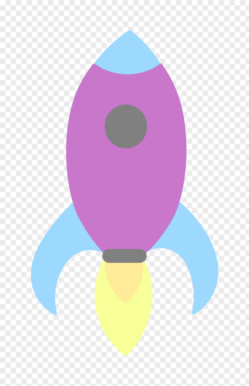 Pastel Spacecraft Rocket Clip Art PNG