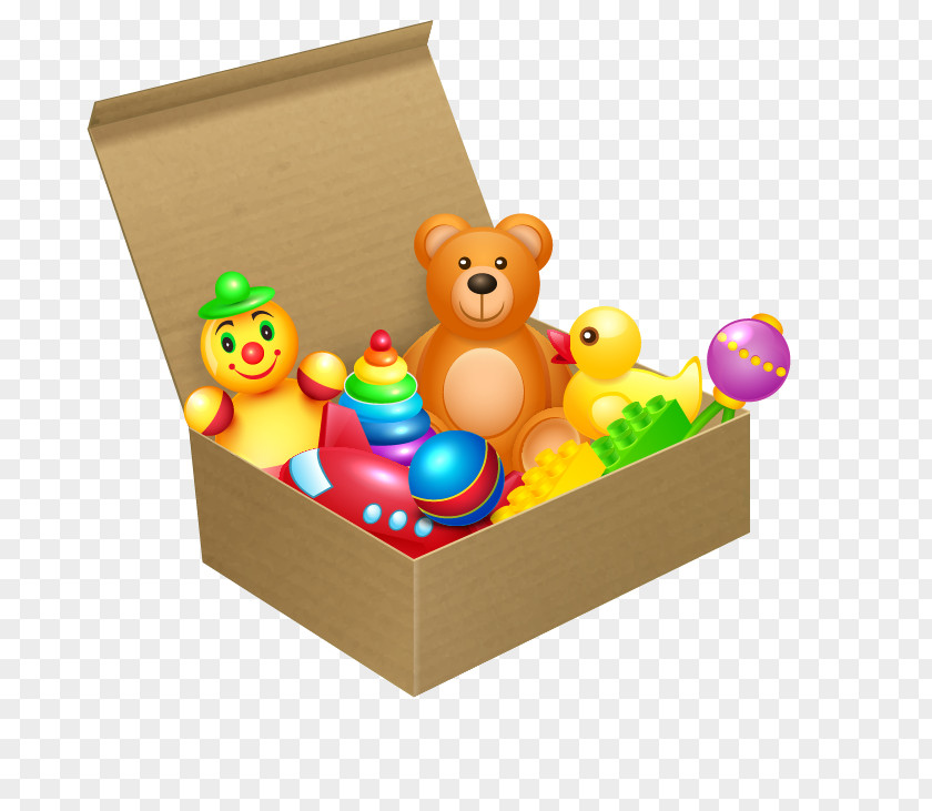 Taobao Electricity Supplier Baby Products Toy Box Illustration PNG