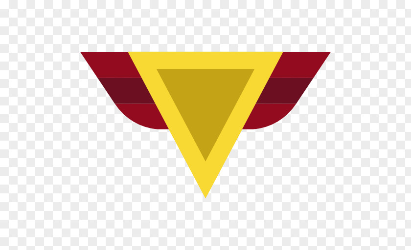 Triangle Text Yellow PNG