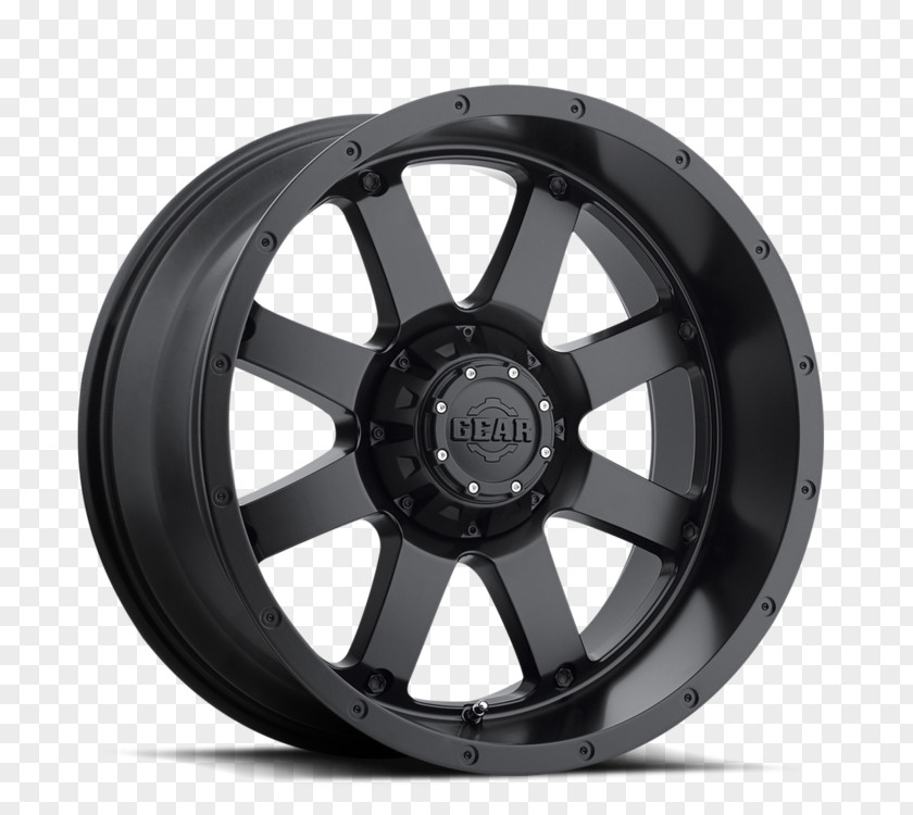 50 Cal Lug Nuts Gear Alloy 726B Big Block Wheel 20X12 Wheels Satin Black Car Rim PNG