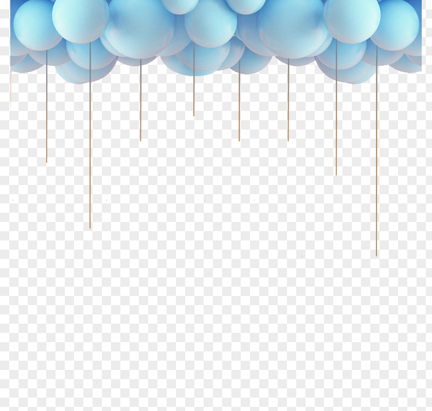 Blue Balloon Element Computer File PNG