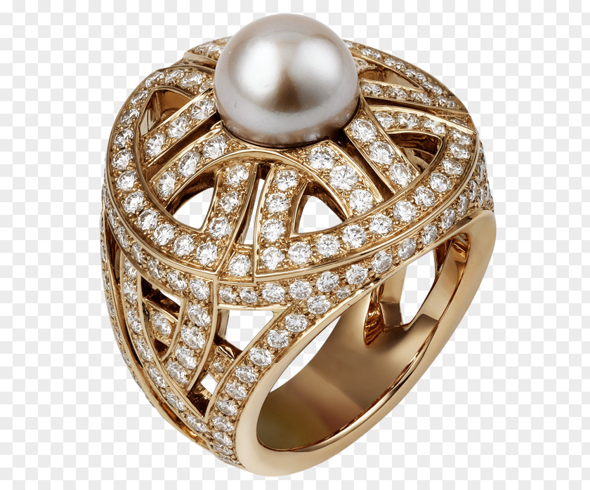 Pearls Wedding Ring Jewellery Gold PNG