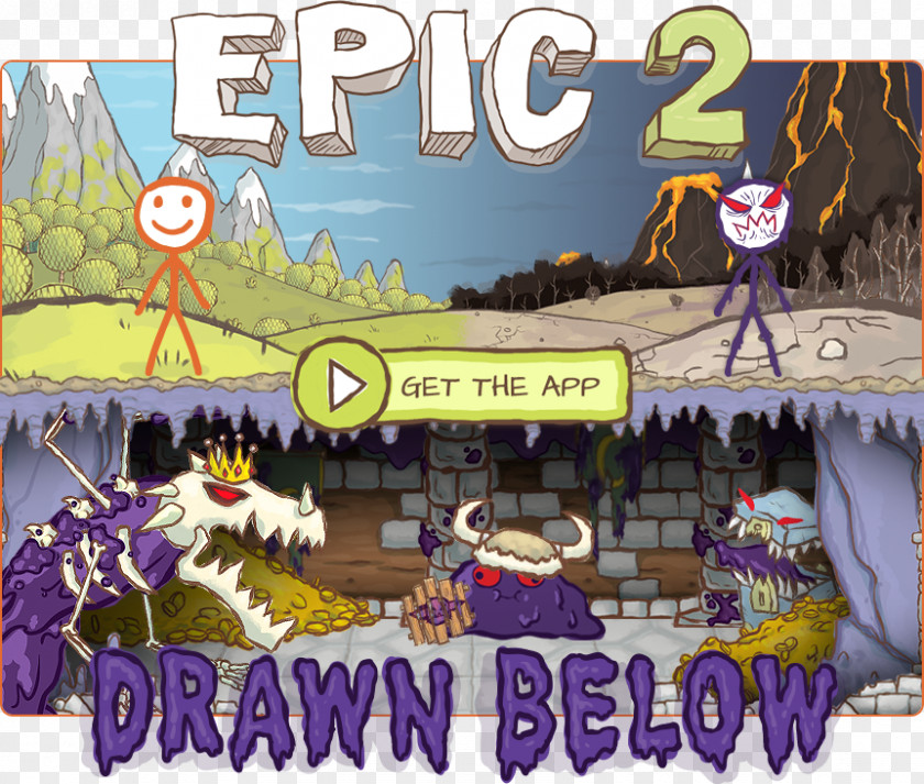 Adventure Game Draw A Stickman: EPIC 2 Mainkan Drawing PNG