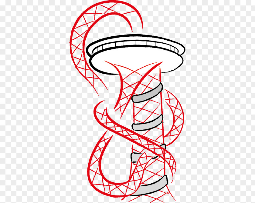 ArcelorMittal Orbit Drawing Sculpture PNG