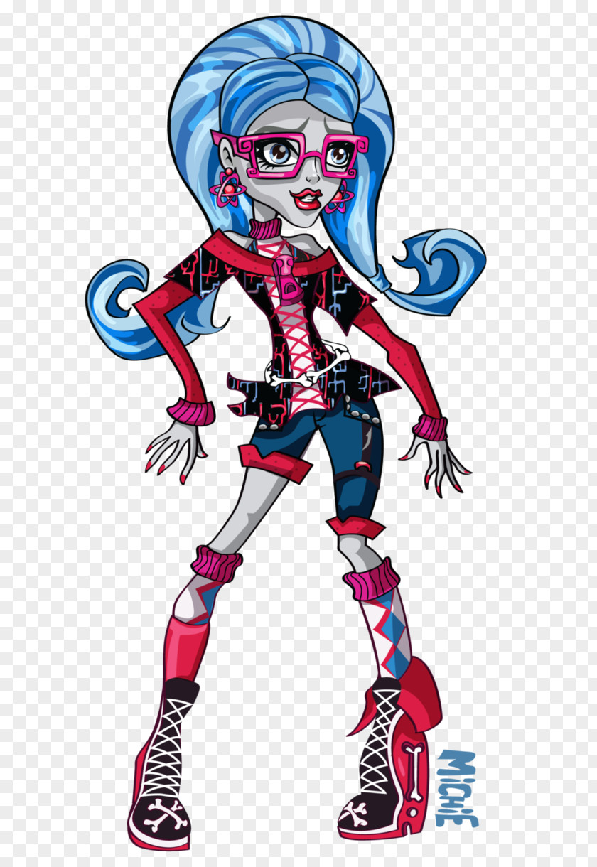 Doll Vector Monster High Frankie Stein Ghoul PNG