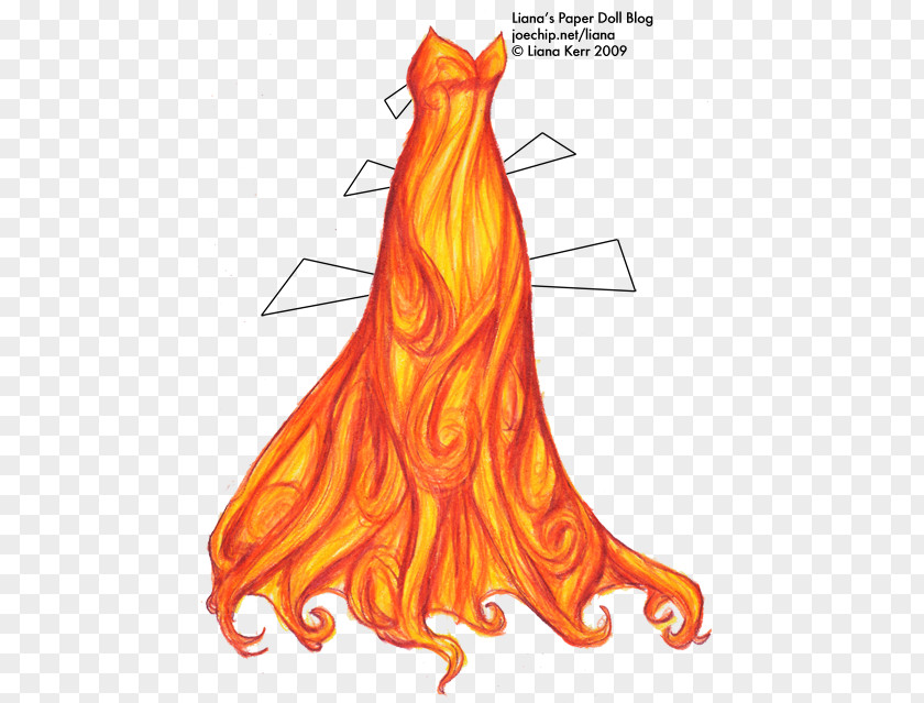 Fire Paper The Dress Doll Clothing PNG