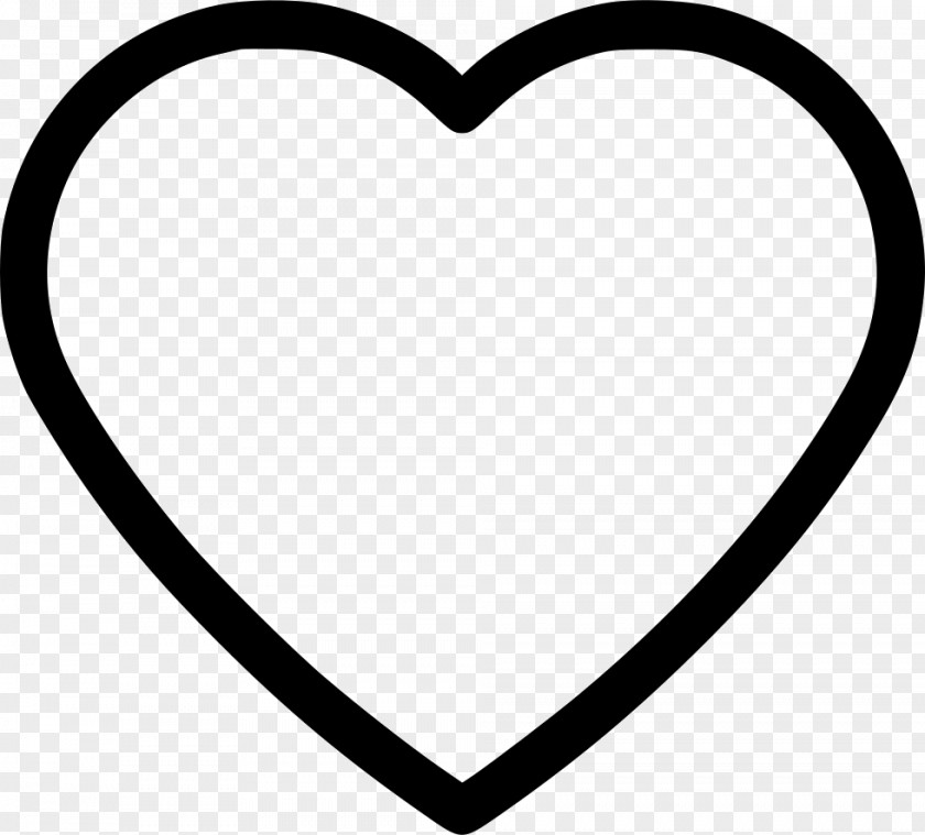 Heart Clip Art Black And White PNG