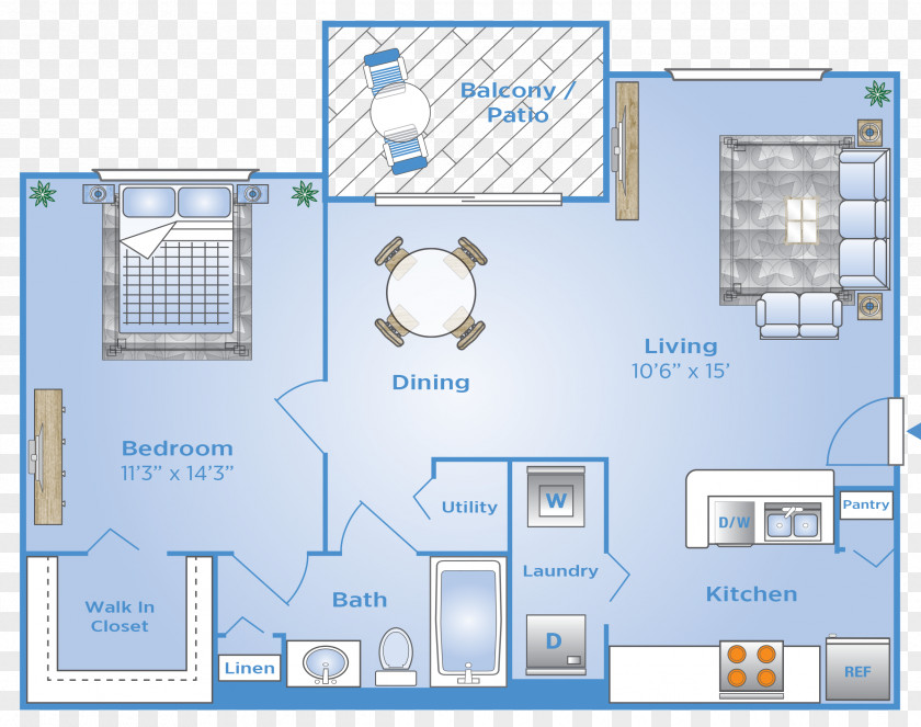 Park Floor Advenir At Aventine Naples Plan Apartment Bedroom PNG