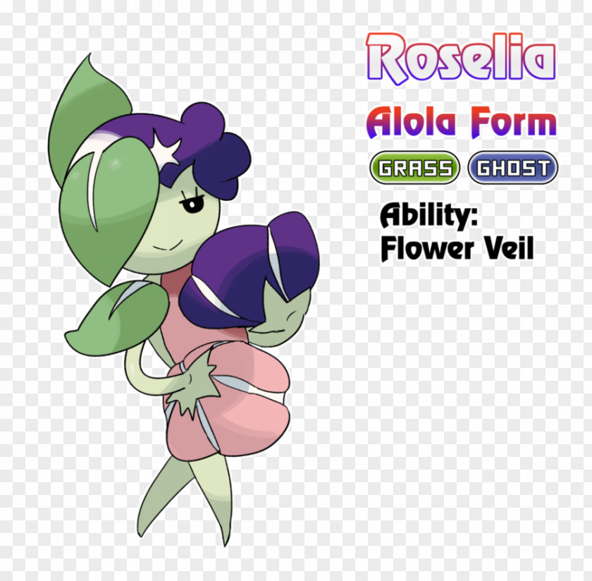 Roselia Pokémon Sun And Moon Alola DeviantArt PNG