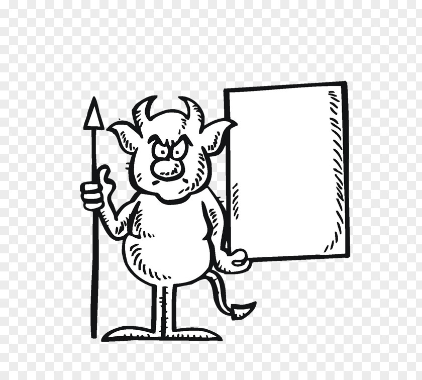 Thorny Devil Coloring Book Satanism Of Satanic Magic Illustration PNG