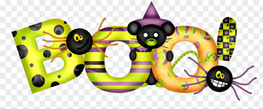 Yellow Witchcraft Halloween Black Cat PNG