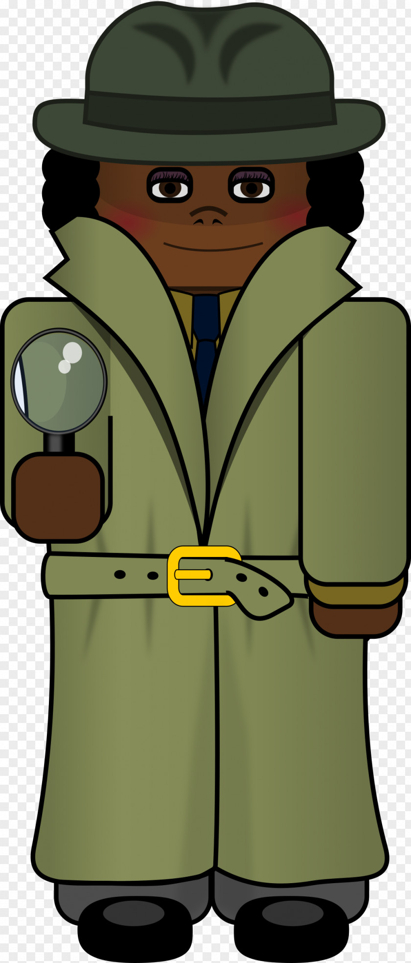 African Woman Detective Private Investigator Clip Art PNG