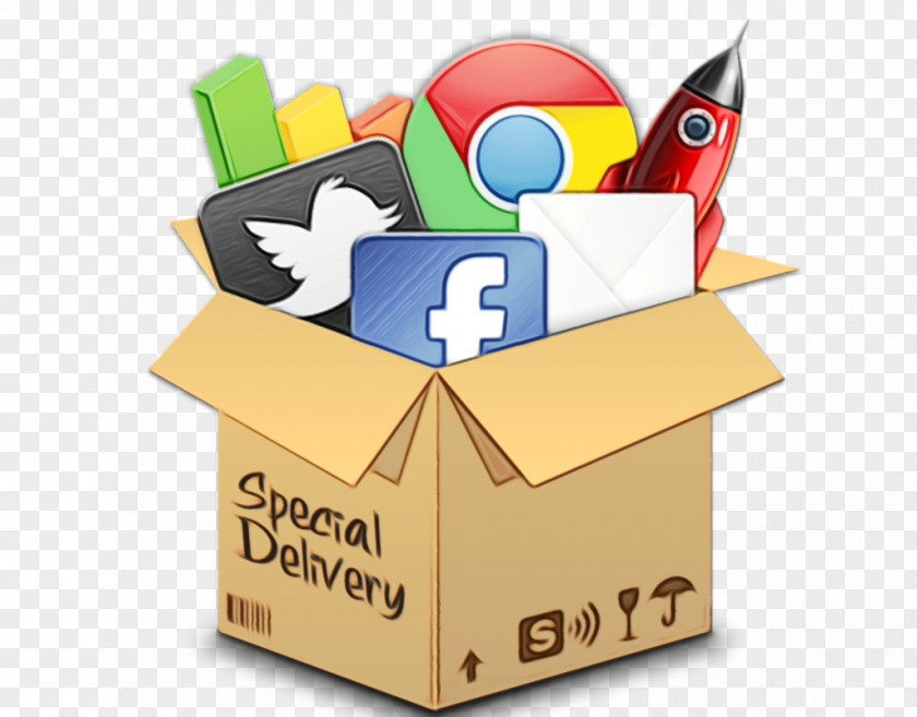 Brand Package Delivery Social Media Logo PNG