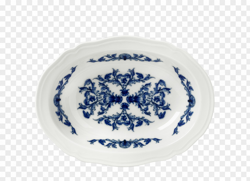 Oval Plate Doccia Porcelain Blue And White Pottery Cobalt PNG