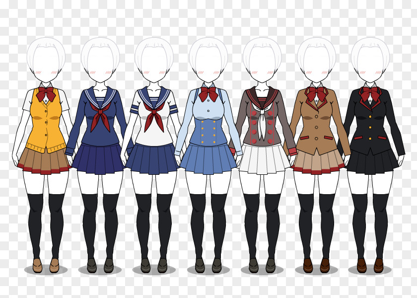 Yandere Simulator School Uniform Clothing PNG