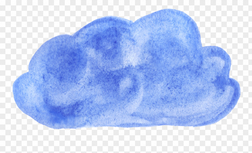 Cloud Transparent Watercolor Blue Painting PNG