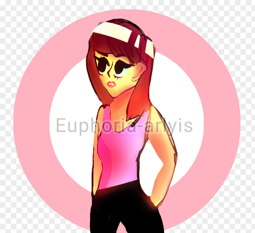 Euphoria Finger Pink M Character Clip Art PNG