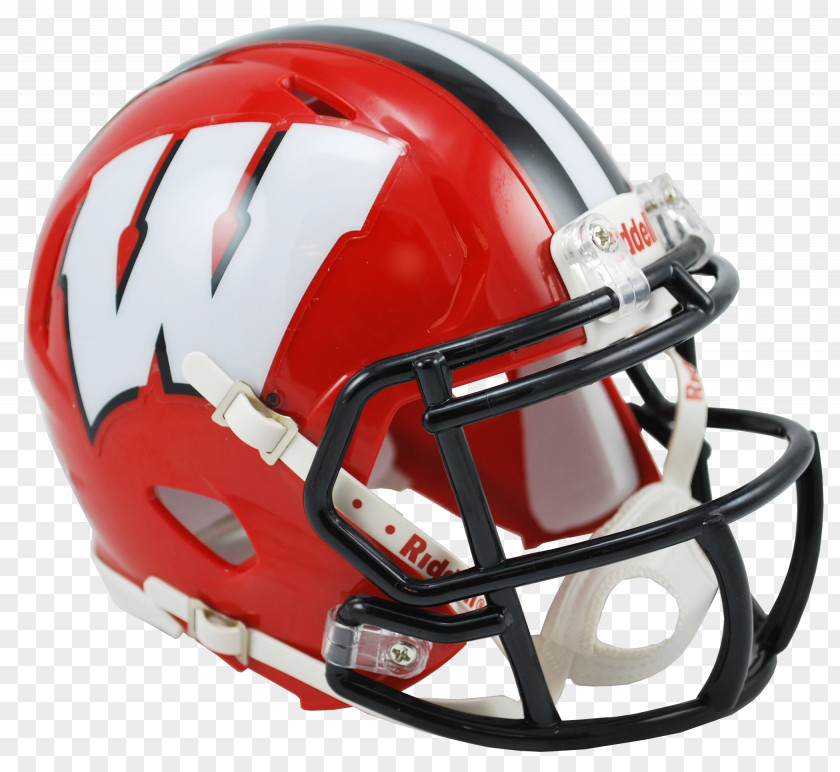 Motorcycle Helmets Face Mask American Football Baseball & Softball Batting Lacrosse Helmet Wisconsin Badgers PNG