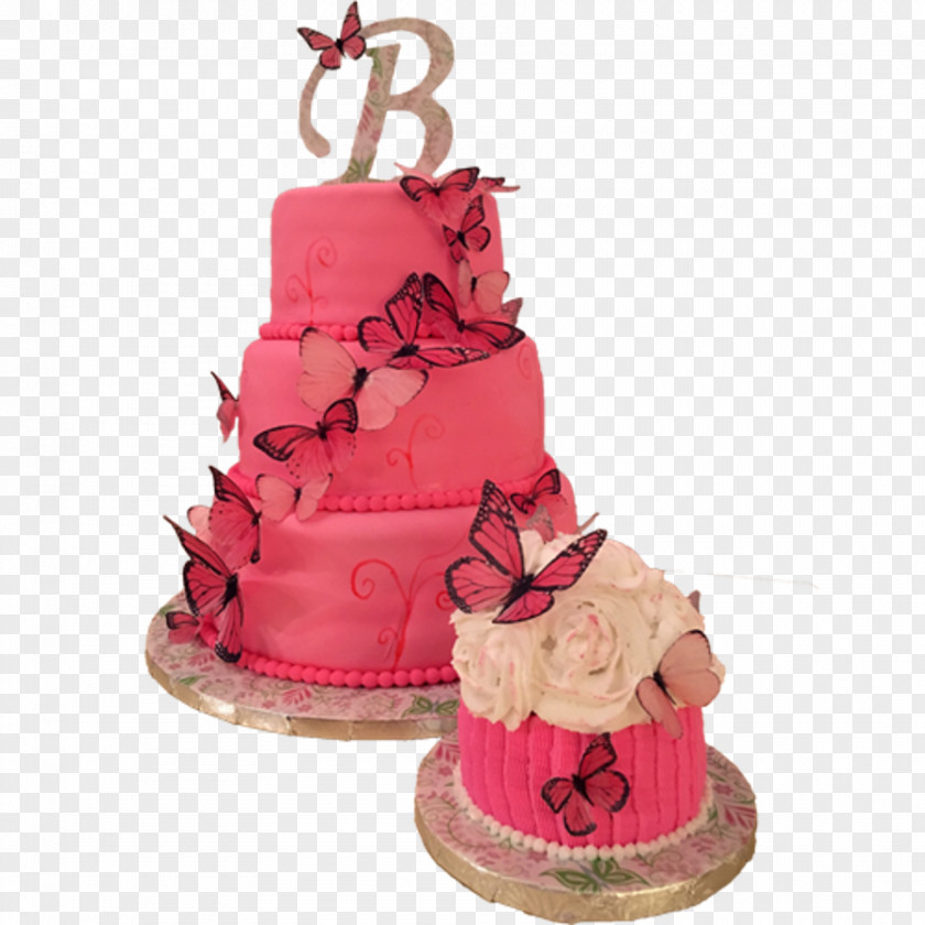 Watercolor Cake Sugar Wedding Torte Birthday PNG