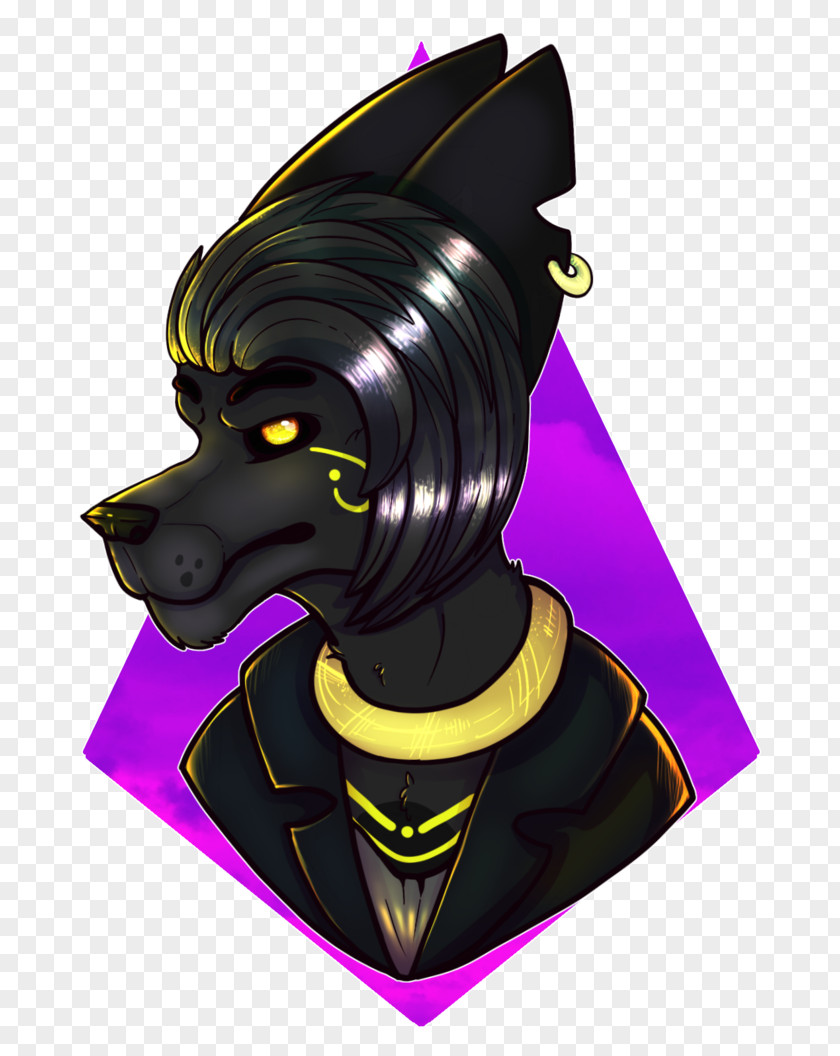 Anubis Purple Violet Magenta Art PNG