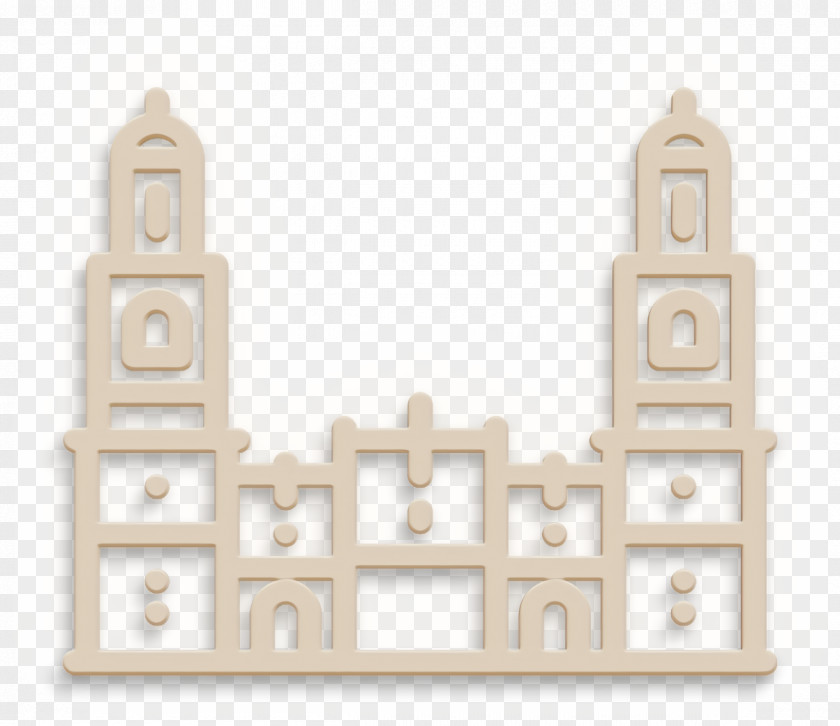 Cathedral Of Morelia Icon Linear Monuments Mexico PNG