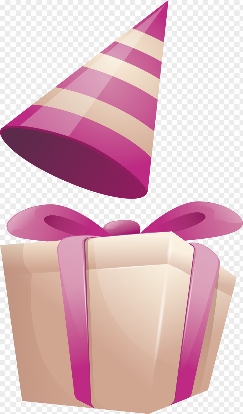 Pink Birthday Gift Box PNG