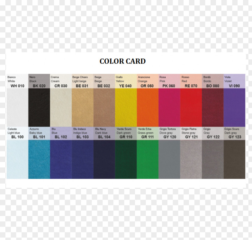 COLOR CARD Rectangle Font PNG