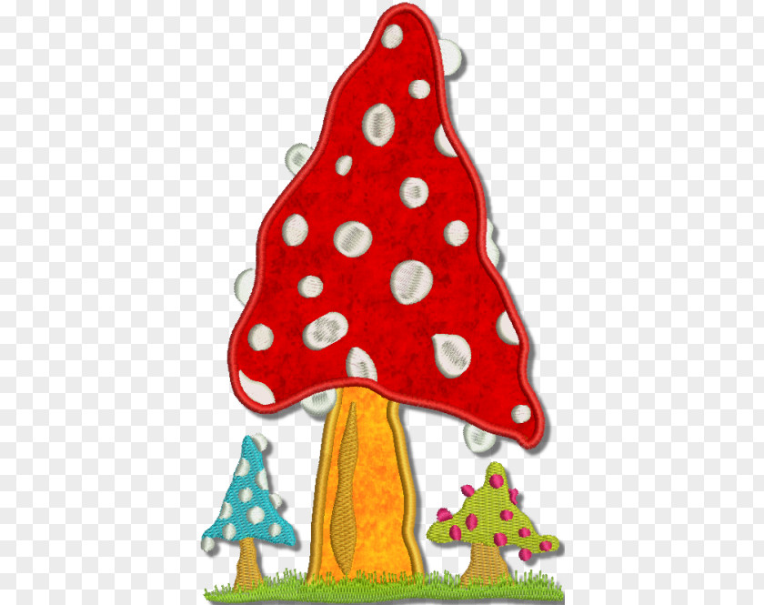 Fairy Tale Mushroom Christmas Tree Party Hat Ornament Character PNG