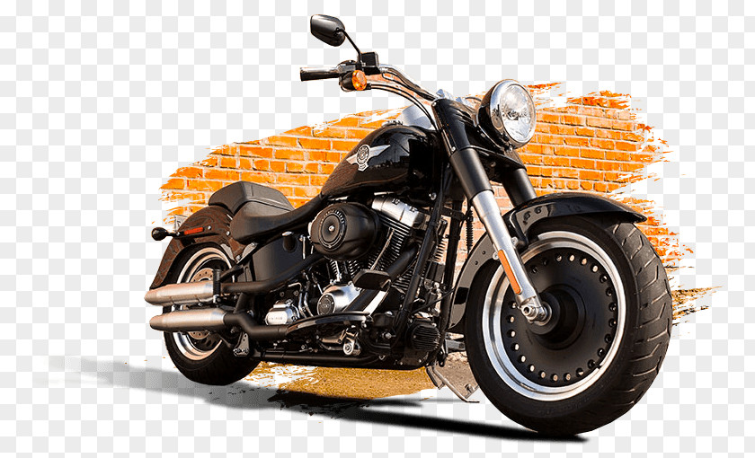 Harley Harley-Davidson FLSTF Fat Boy Softail Motorcycle Rawhide PNG