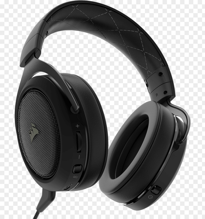 Microphone Corsair Gaming HS70 Wireless Headset With 7.1 Surround Sound Headphones PNG