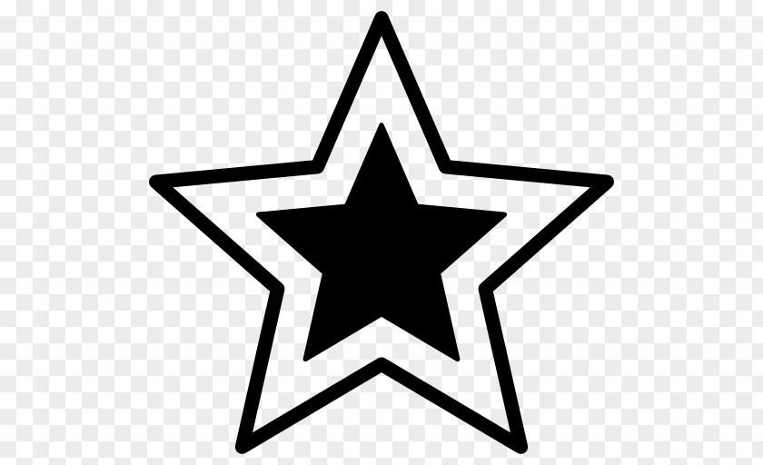 Starry Red Star PNG