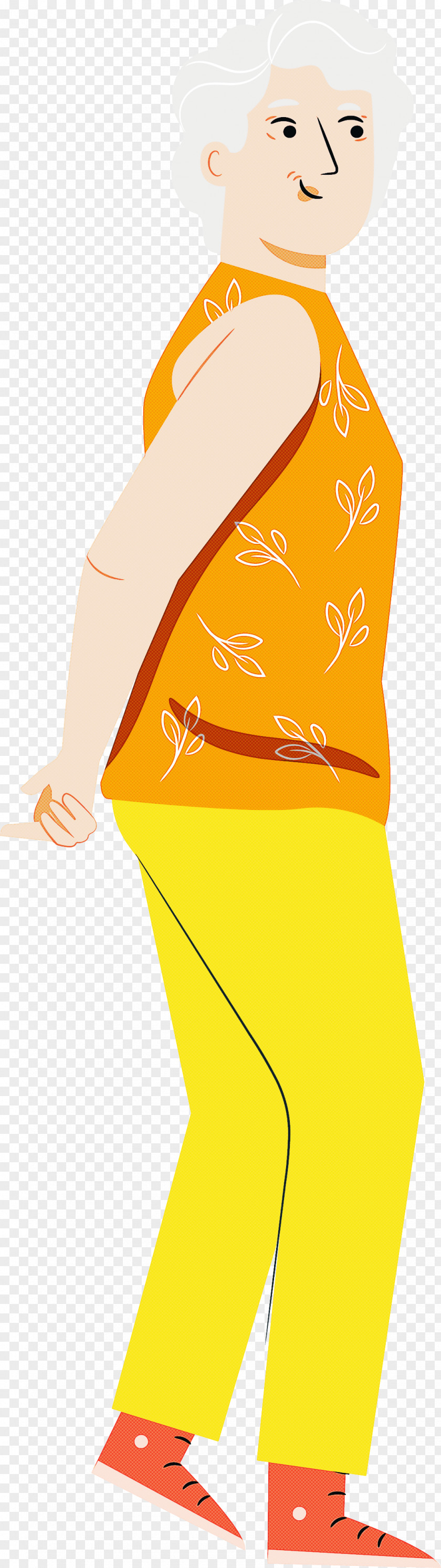 Yellow Costume Meter Line PNG