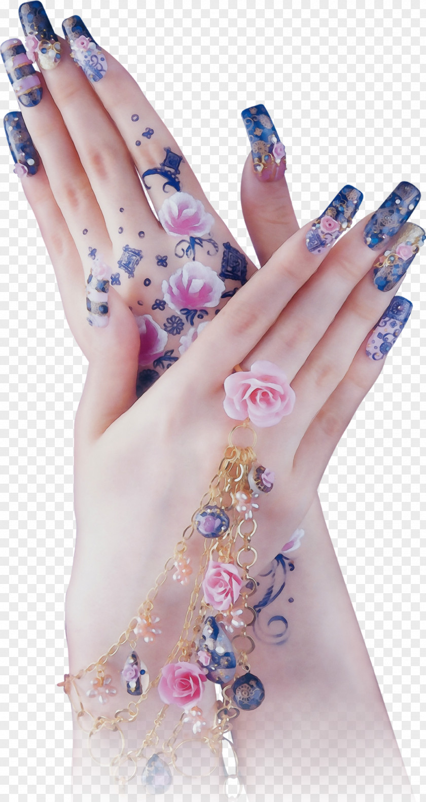 Artificial Nails Wrist Nail Finger Hand Care Temporary Tattoo PNG